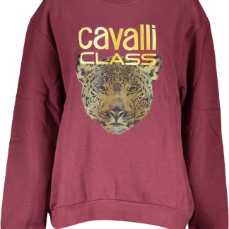 SUDADERA MUJER CAVALLI CLASS SIN CREMALLERA MORADO