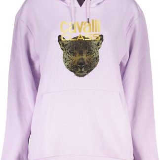 SUDADERA MUJER CAVALLI CLASS SIN CREMALLERA MORADO