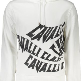 SUDADERA CAVALLI CLASS SIN CREMALLERA HOMBRE BLANCO