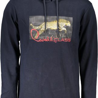 SUDADERA CAVALLI CLASS HOMBRE AZUL SIN CREMALLERA