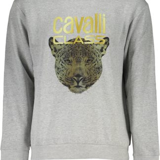 SUDADERA CAVALLI CLASS HOMBRE GRIS SIN CREMALLERA