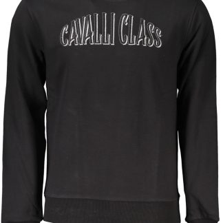 SUDADERA CAVALLI CLASS SIN CREMALLERA NEGRO HOMBRE