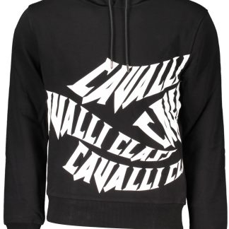 SUDADERA CAVALLI CLASS SIN CREMALLERA NEGRO HOMBRE