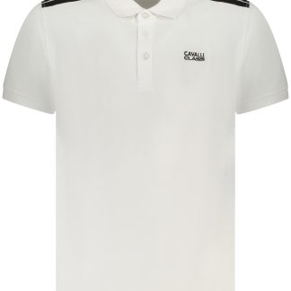 POLO CAVALLI CLASS MANGA CORTA HOMBRE BLANCO