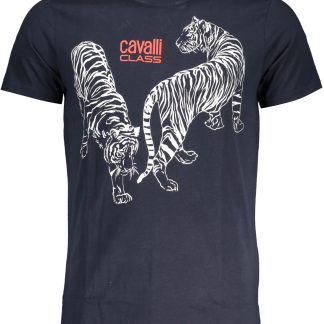 CAMISETA MANGA CORTA HOMBRE CAVALLI CLASS AZUL