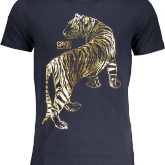 CAMISETA MANGA CORTA HOMBRE CAVALLI CLASS AZUL