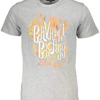 CAMISETA DE MANGA CORTA CAVALLI CLASS HOMBRE GRIS