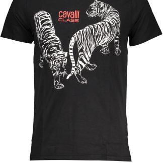 CAMISETA MANGA CORTA HOMBRE CAVALLI CLASS NEGRO