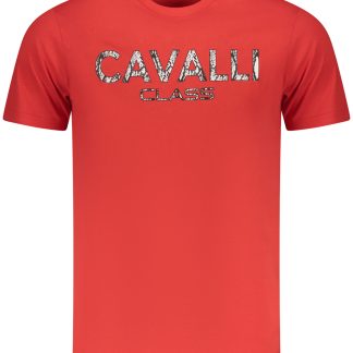 CAMISETA DE MANGA CORTA CAVALLI CLASS HOMBRE ROJA