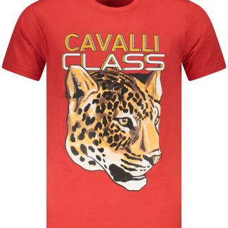 CAMISETA DE MANGA CORTA CAVALLI CLASS HOMBRE ROJA