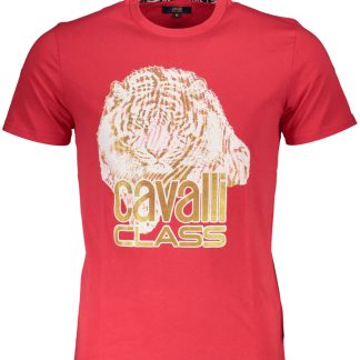 CAMISETA DE MANGA CORTA CAVALLI CLASS HOMBRE ROJA