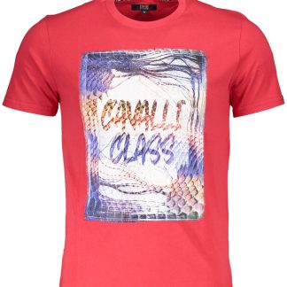 CAMISETA DE MANGA CORTA CAVALLI CLASS HOMBRE ROJA