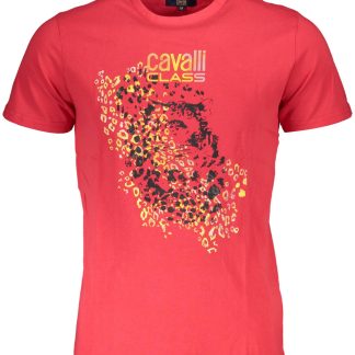 CAMISETA DE MANGA CORTA CAVALLI CLASS HOMBRE ROJA