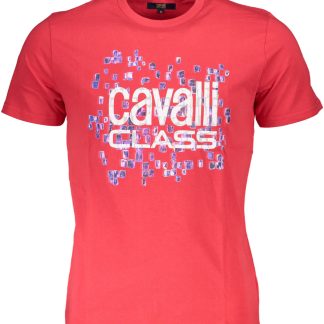 CAMISETA DE MANGA CORTA CAVALLI CLASS HOMBRE ROJA
