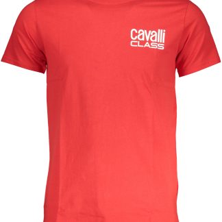 CAMISETA MANGA CORTA HOMBRE CAVALLI CLASS ROJA