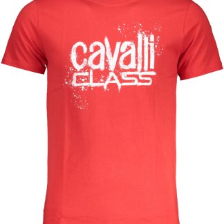 CAMISETA MANGA CORTA HOMBRE CAVALLI CLASS ROJA