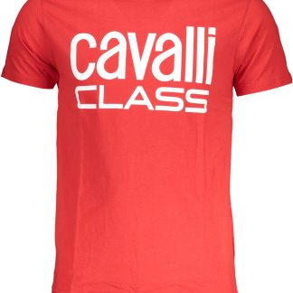 CAMISETA MANGA CORTA HOMBRE CAVALLI CLASS ROJA