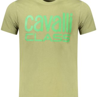CAMISETA CAVALLI CLASS MANGA CORTA HOMBRE VERDE