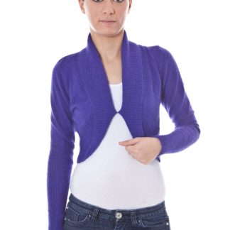 DATCH SHRUG MANGA LARGA MORADO MUJER