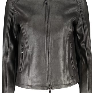 CHAQUETA NEGRA DE MUJER DESIGUAL