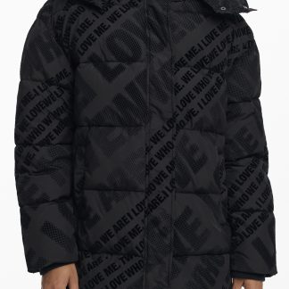 CHAQUETA NEGRA DE MUJER DESIGUAL
