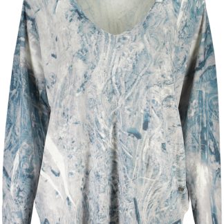 SUÉTER AZUL DE MUJER DESIGUAL