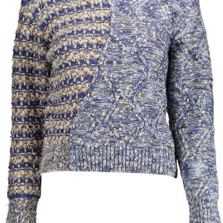 JERSEY MUJER AZUL DESIGUAL