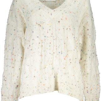 SUÉTER DESIGUAL BLANCO MUJER