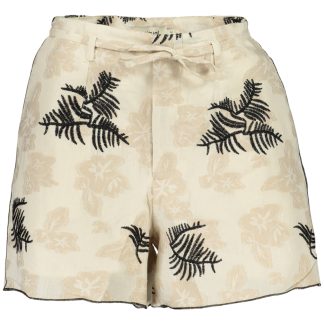 PANTALONES CORTOS BEIGE DE MUJER DESIGUAL