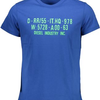 CAMISETA DE MANGA CORTA DIESEL PARA HOMBRE AZUL