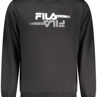 SUDADERA FILA NEGRA CON CREMALLERA PARA HOMBRE