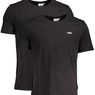 CAMISETA FILA HOMBRE MANGA CORTA NEGRA
