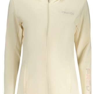 Sudadera con cremallera beige para mujer de Freddy