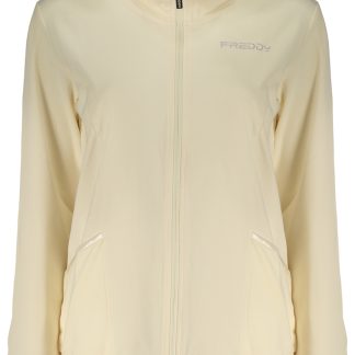 Sudadera con cremallera beige para mujer de Freddy