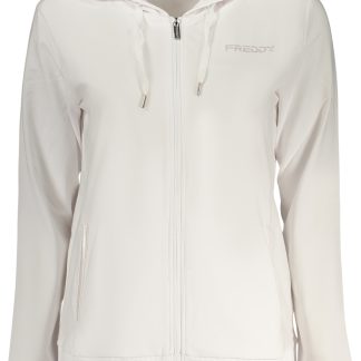 Sudadera blanca con cremallera para mujer de Freddy