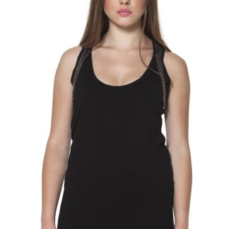 CAMISETA DE MUJER FRED PERRY NEGRA