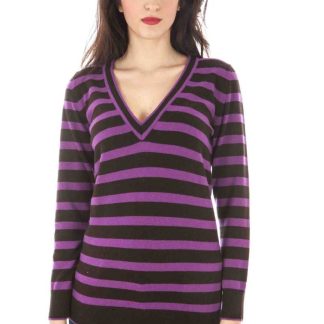 JERSEY MORADO MUJER FRED PERRY