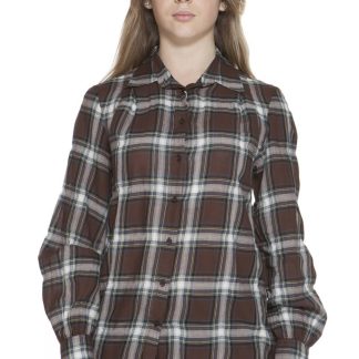 CAMISA MANGA LARGA MUJER GANT MARRÓN