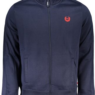 SUDADERA HOMBRE CREMALLERA AZUL GIAN MARCO VENTURI
