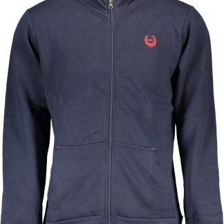 SUDADERA DE HOMBRE AZUL CON CREMALLERA GIAN MARCO VENTURI