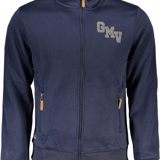 SUDADERA HOMBRE CREMALLERA AZUL GIAN MARCO VENTURI