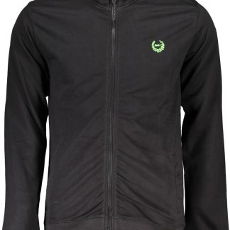 SUDADERA DE HOMBRE GIAN MARCO VENTURI NEGRA CON CREMALLERA