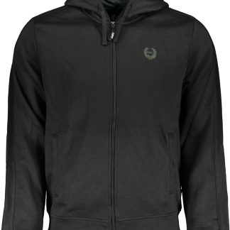SUDADERA DE HOMBRE NEGRA CON CREMALLERA GIAN MARCO VENTURI