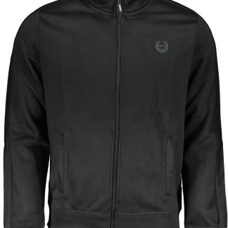 SUDADERA DE HOMBRE NEGRA CON CREMALLERA GIAN MARCO VENTURI