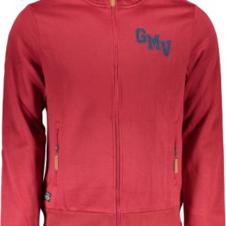 SUDADERA DE HOMBRE ROJA CON CREMALLERA GIAN MARCO VENTURI