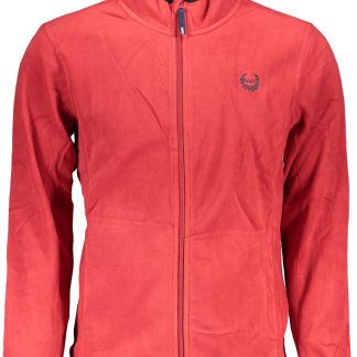SUDADERA DE HOMBRE ROJA CON CREMALLERA GIAN MARCO VENTURI