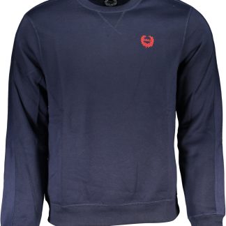SUDADERA AZUL SIN CREMALLERA GIAN MARCO VENTURI HOMBRE
