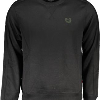 SUDADERA DE HOMBRE NEGRA SIN CREMALLERA GIAN MARCO VENTURI