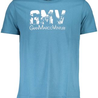 CAMISETA DE MANGA CORTA DE HOMBRE AZUL GIAN MARCO VENTURI