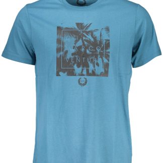 CAMISETA DE MANGA CORTA DE HOMBRE AZUL GIAN MARCO VENTURI